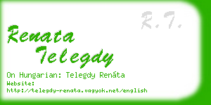 renata telegdy business card
